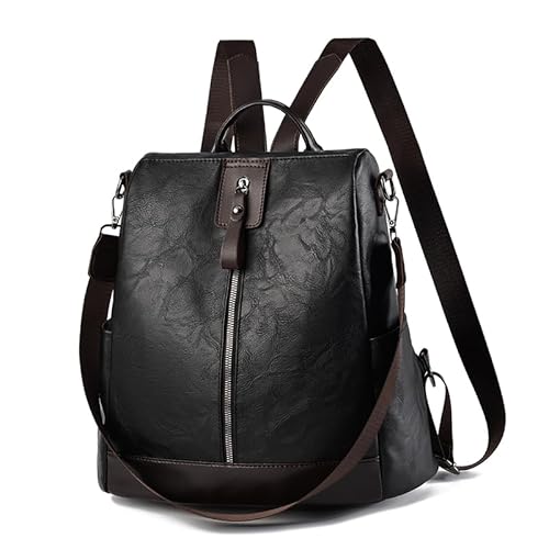 NAITOKE Damen Rucksack Anti Diebstahl Damen Mode Kunstleder Rucksack Muttertagsgeschenk,0297schwarz-2 von NAITOKE