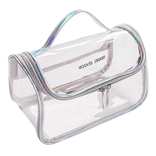 NAIXUE Pvc Transparente Frauen Kosmetiktaschen Wasserdichte Reise Make-up Beutel Klar Reißverschluss Toilettenartikel Organizer Waschen Lagerung Tasche Kulturbeutel Für Reisen von NAIXUE