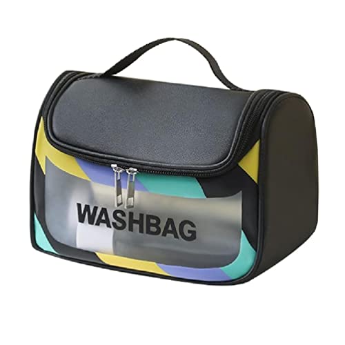 NAIXUE Tragbare Reise Toilettenartikel Make-up Tasche Pvc Waschtasche Kosmetik Organizer Große Kapazität Casual Lagerung Halter Für Frauen Mädchen Make-up Tasche Reise Kosmetiktasche von NAIXUE