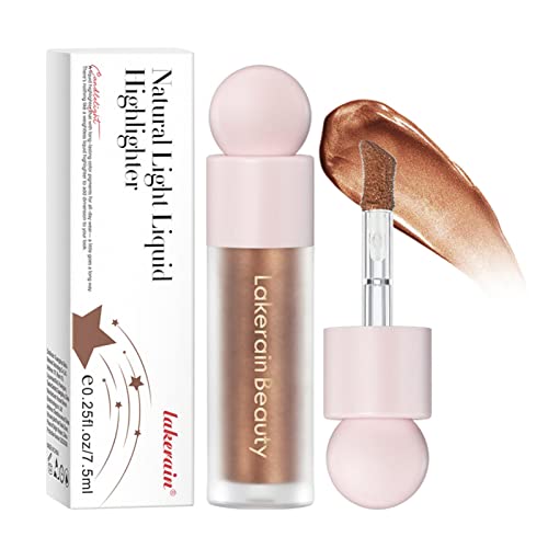 Schimmernde Körperlotion,2,4 Unzen flüssiges Gesichts-Highlight | Bronzer Long Lasting Body Eye Pearl Highlighter Wasserdicht für Mädchen Naixue von NAIXUE