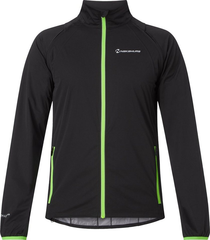 NAKAMURA Fahrradjacke He.-Funktions-Jacke Akron III ux BLACK/GREENLIME von NAKAMURA