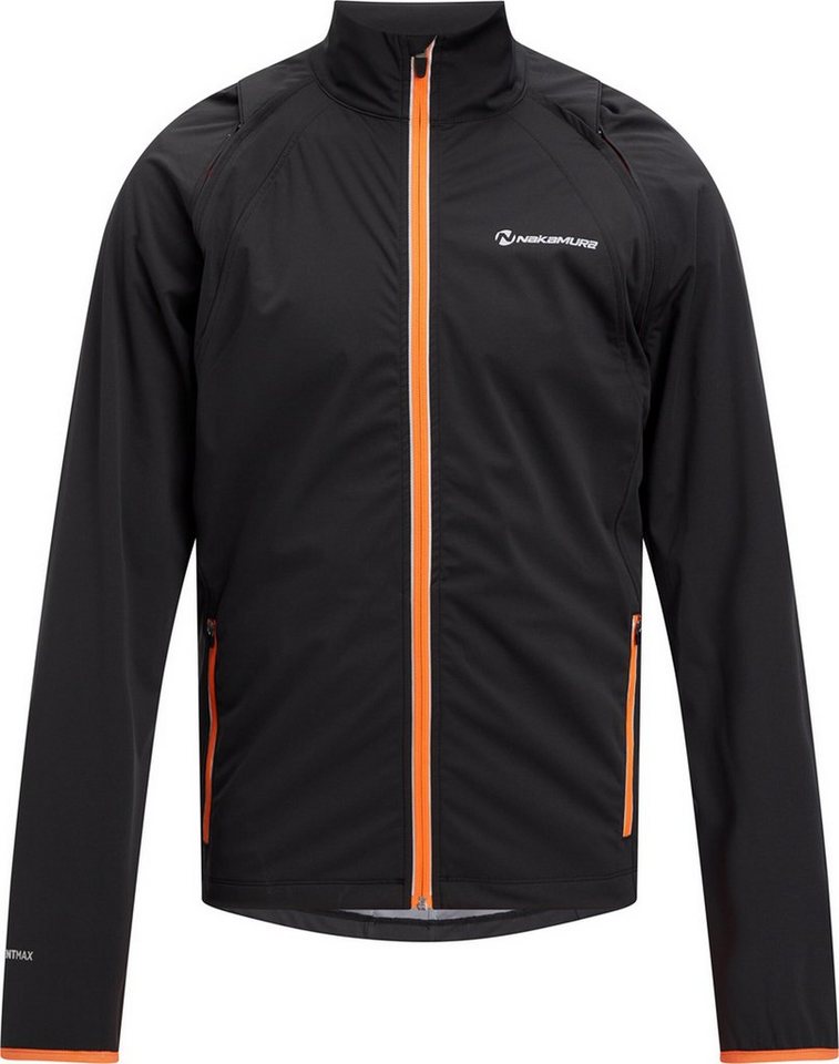 NAKAMURA Fahrradjacke He.-Funktions-Jacke Akron III ux BLACK NIGHT/ORANGE D von NAKAMURA