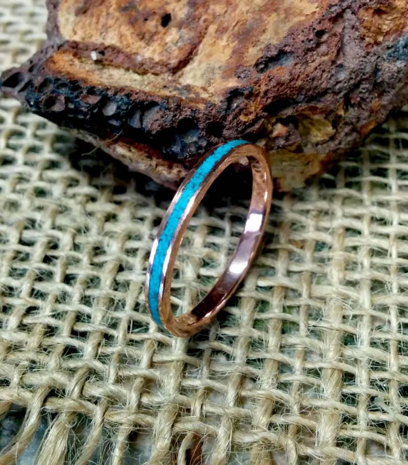 2 Mm Türkis Kupfer Ringschiene. Und Silikonbronze 2 Mm Türkis Kupfer Ringschiene. Und Silikonbronze von NAKOBI