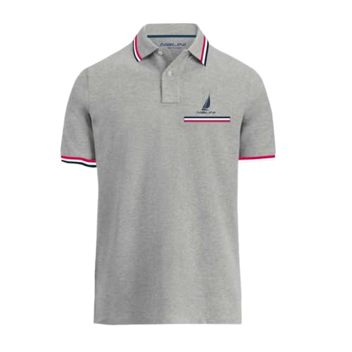 NALINI 03129710100C000.10 Art.N2 30 05 Herren Polo Shirt Melange M von Nalini