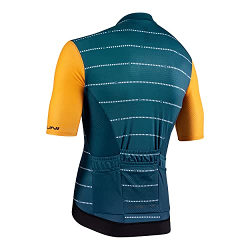 NALINI Men's BAS Respect Jersey T-Shirt, Ocean DEEP/Intensive GELB, Large von Nalini