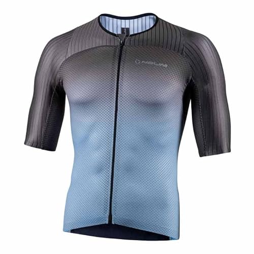 NALINI Men's BASERGO FIT J T-Shirt, Mann GRAU/BLAU, L von Nalini