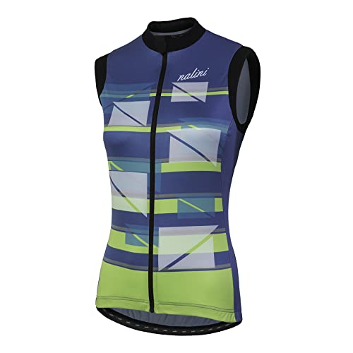 NALINI Women's AHS CREATIVA Vest, BLAU/GRÜN/GRAU, Small von NALINI