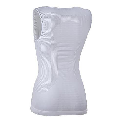 NALINI Women's Estate Lady Underwear Vest, Weiß, Large von NALINI