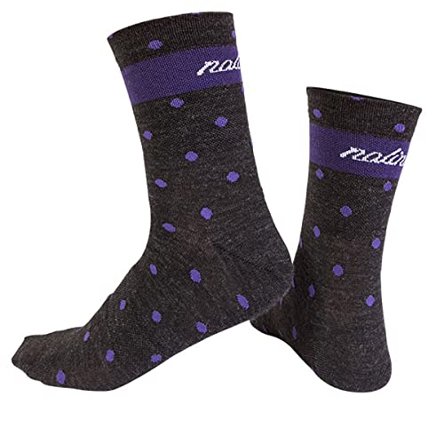 NALINI Women's Wool Lady Socks, ANTHRAZIT/PFLUM, M von Nalini