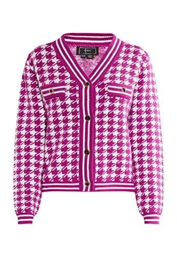 NALLY Damen Strickjacke 11025258-NA02, Fuchsia, XL/XXL von NALLY
