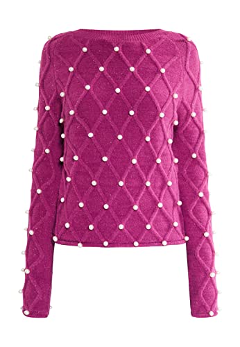 NALLY Damen Strickpullover 11025260-NA02, Fuchsia, XS/S von NALLY