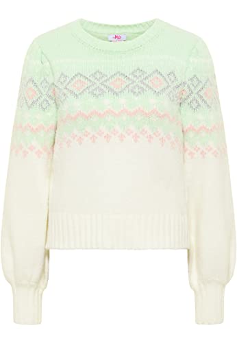 NALLY Damen Strickpullover 12419408-NA02, Mint Wollweiss, XS/S von NALLY