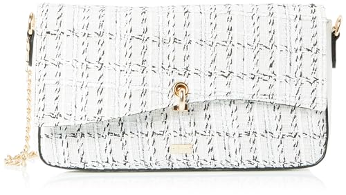 NALLY Women's Abendtasche Damen Clutch, Weiss Mehrfarbig von NALLY