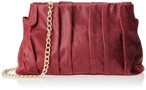 NALLY Women's Damen Schultertasche, DUNKELROT von NALLY