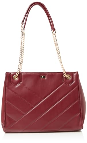 NALLY Women's Handtasche Damen Shopper, DUNKELKIRSCH von NALLY