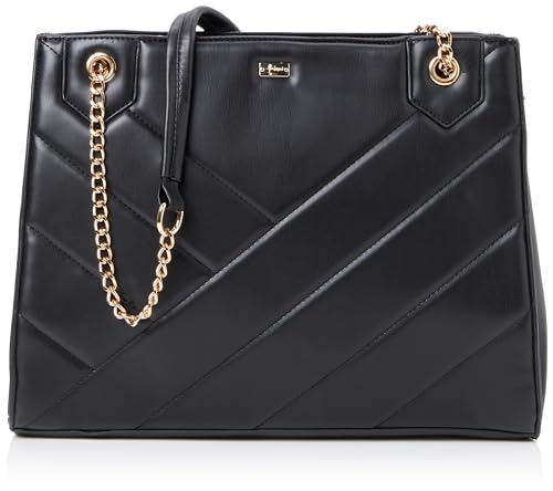 NALLY Women's Handtasche Damen Shopper, SCHWARZ von NALLY