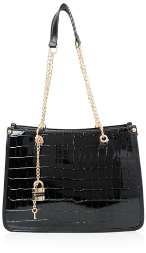 NALLY Women's Handtasche Damen Shopper, SCHWARZ von NALLY