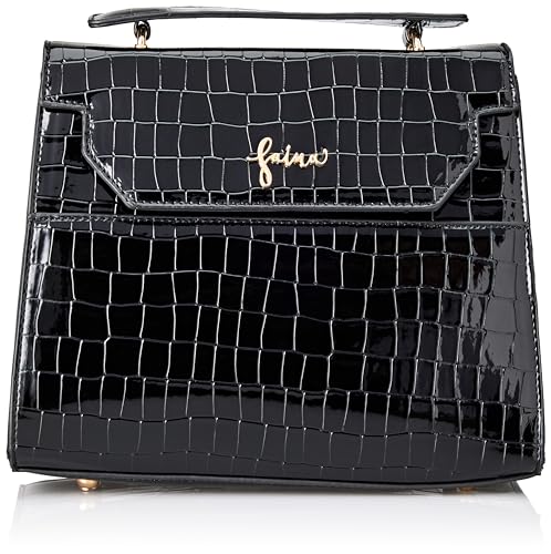 NALLY Women's Henkeltasche Damen Shopper, SCHWARZ von NALLY