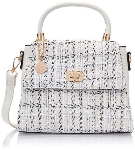 NALLY Women's Henkeltasche Damen Shopper, Weiss Mehrfarbig von NALLY