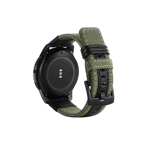 20mm 22mm Nylon OutdoorStrap Fit for Samsung Galaxy Watch 3 46mm Active2 Gear S3 Ersatzband Fit for Amazfit Fit for Huawei Watch GT2 Soprt (Color : Green, Size : 20mm) von NALoRa