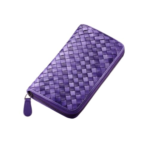 NALoRa Geldbörsen, Handtaschen, Damen-Kartenetuis aus echtem Leder, Geldbörsen, Geld-Organizer, Abendtaschen, Geldklammern (Color : Purple) von NALoRa