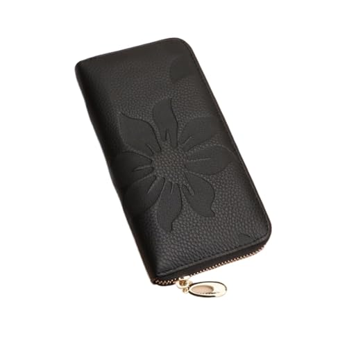 NALoRa Geldbörsen Handtaschen Damen-Geldklammern aus echtem Leder Geldorganisatoren Geldbörsen Beutel Visitenkartenetuis (Color : Black) von NALoRa