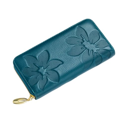 NALoRa Geldbörsen Handtaschen Damen-Geldklammern aus echtem Leder Geldorganisatoren Geldbörsen Beutel Visitenkartenetuis (Color : Blue) von NALoRa