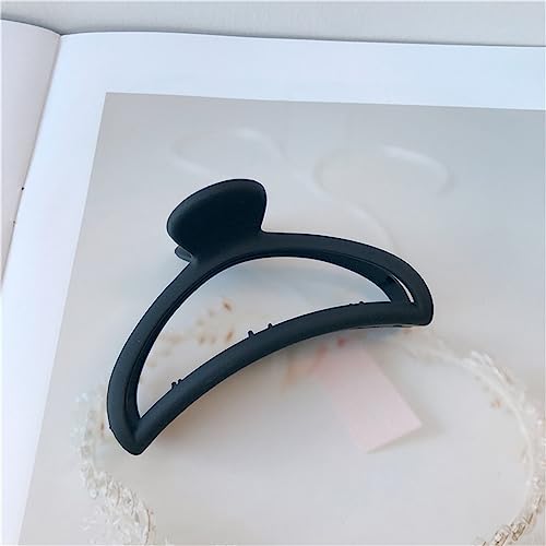 Einfacher Stil Haarkrallen Klammern Krabbenhaarspangen Haarnadeln Haarspange Kopfbedeckung for Frauen Haarschmuck Geschenke 1St (Color : Black) von NALsa