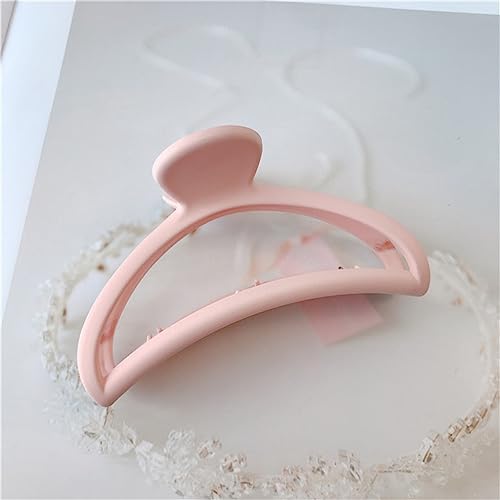 Einfacher Stil Haarkrallen Klammern Krabbenhaarspangen Haarnadeln Haarspange Kopfbedeckung for Frauen Haarschmuck Geschenke 1St (Color : Light pink) von NALsa