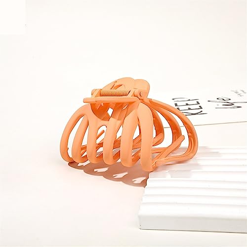 Einfarbige Klaue Clip Krabbe Haarspange for Frauen Haarkrallen Einfache Pferdeschwanz Clip Haarschmuck Ornament Kopfbedeckung 1St (Color : A4) von NALsa