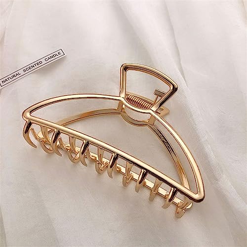 Frauen Haarspangen Elegant Gold Silber Hohl Geometrisch Metall Haargreifer Vintage Haarspange Stirnband Haarnadel Mode Haarschmuck 1St (Color : A18) von NALsa