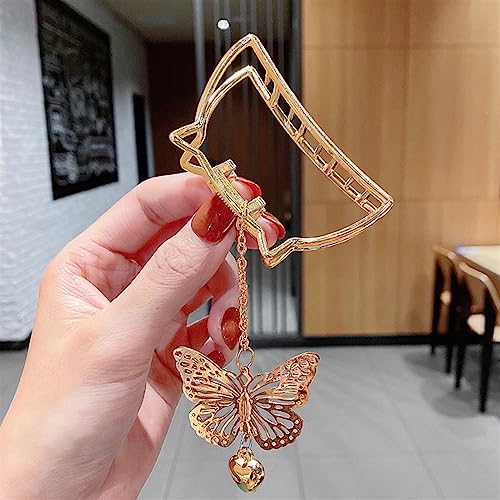 Frauen Haarspangen Elegant Gold Silber Hohl Geometrisch Metall Haargreifer Vintage Haarspange Stirnband Haarnadel Mode Haarschmuck 1St (Color : C1) von NALsa