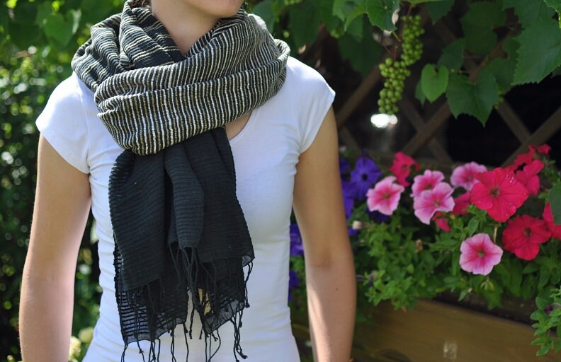Baumwollschal Deborah Black 70 X 200 Fair Trade Baumwollschal Deborah Black 70 X 200 Fair Trade von NAMAQUAPL