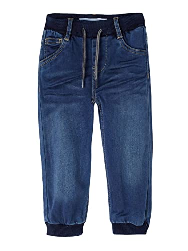 NAME IT Mädchen Nmmbob Dnmtoras 2699 Pant Noos Hose, Medium Blue Denim, 80 EU von NAME IT