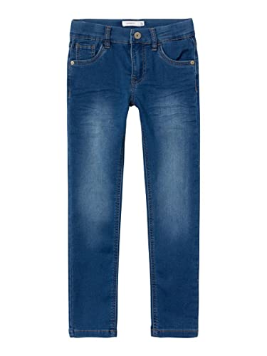 NAME IT Mädchen Nkmtheo Dnmthayer Cor1 Swe Pant Noos Hose, Blue Denim, 152 EU von NAME IT