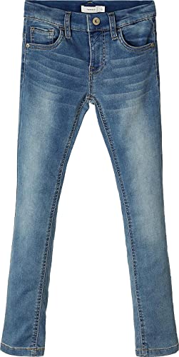 NAME IT Mädchen Nkmtheo Dnmthayer Cor1 Swe Pant Noos Hose, Light Blue Denim, 92 EU von NAME IT