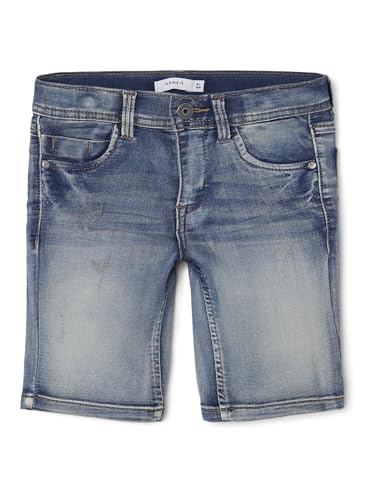 NAME IT Herren Nkmtheo Xsl Dnm L 5495-th Noos Shorts, Medium Blue Denim, 158 EU von NAME IT