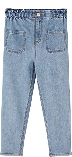 NAME IT Damen NKFBELLA DNMTAZZA HW Shaped AN Pant NOOS Hose, Light Blue Denim, 128 von NAME IT