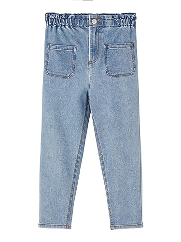 NAME IT Damen Nkfbella Dnmtazza Hw Shaped On Pant Noos Hose, Light Blue Denim, 140 EU von NAME IT