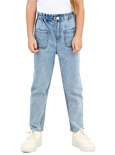 NAME IT Damen Nkfbella Dnmtazza Hw Shaped On Pant Noos Hose, Light Blue Denim, 140 EU von NAME IT