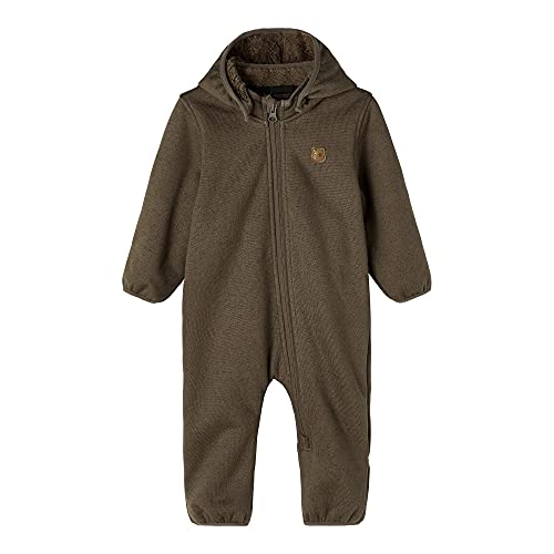 NAME IT BABY Unisex Baby NBNMADA SUIT 2FO Regenanzug, Chocolate Chip, 50-56 von NAME IT