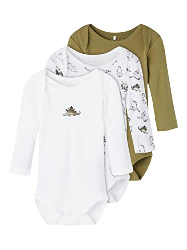 NAME IT Jungen NBMBODY 3P LS Loden Dino NOOS 13192798, Loden Green, 74 von NAME IT