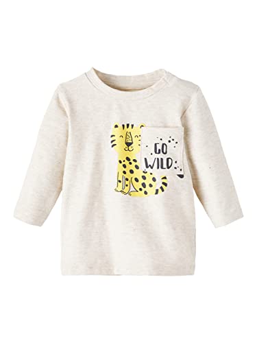 NAME IT Baby Jungen Nbmfumon Ls Box Top, Peyote Melange/Detail:Tiger, 80 von NAME IT