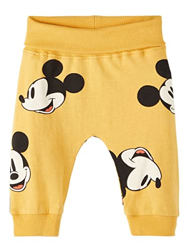 NAME IT Baby Boys NBMJENSKO Mickey Pant WDI Hose, Amber Gold, 68 von NAME IT