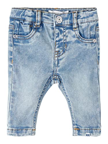 NAME IT Baby Boys NBMSILAS Slim 1214-TO FB Jeans, Medium Blue Denim, 62 von NAME IT