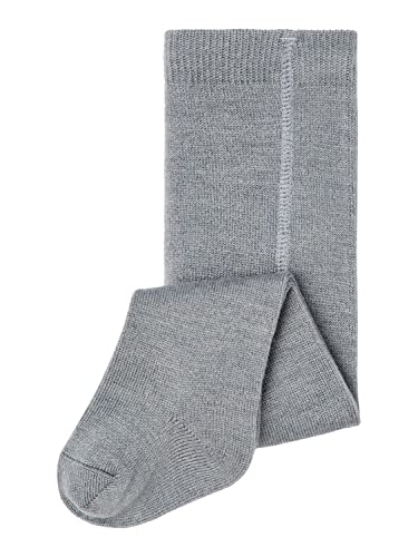 NAME IT Baby Boys NBMWAKTA Wool/VIS Pantyhose XXII Strumpfhosen, Undurchsichtige, Monument, 50/56 von NAME IT