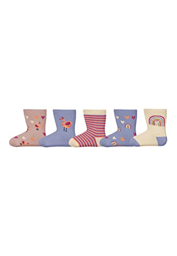 NAME IT Baby Girls NBFBETTIE 5P Socken, Rose Smoke, 50/56 von NAME IT