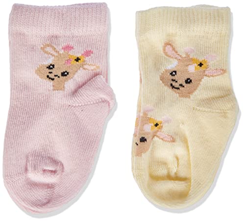 NAME IT Baby Girls NBFJANNIE 2P Socken, Lemon Icing, 62-68 von NAME IT