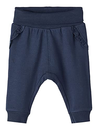 NAME IT Baby Girls NBFRIHANNA Sweat Pant BRU Jogginghose, Dark Sapphire, 62 von NAME IT