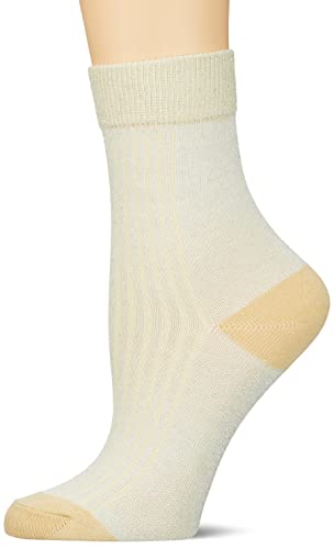 NAME IT Baby Girls NKFHELEN Lurex Socken, White Alyssum, 37/39 von NAME IT